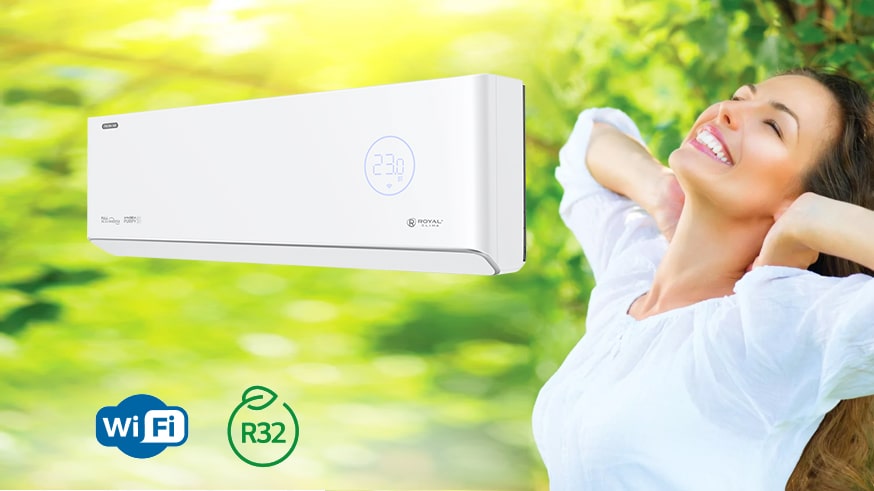 новейшая сплит-система royal fresh full dc eu inverter с притоком свежего воздуха<